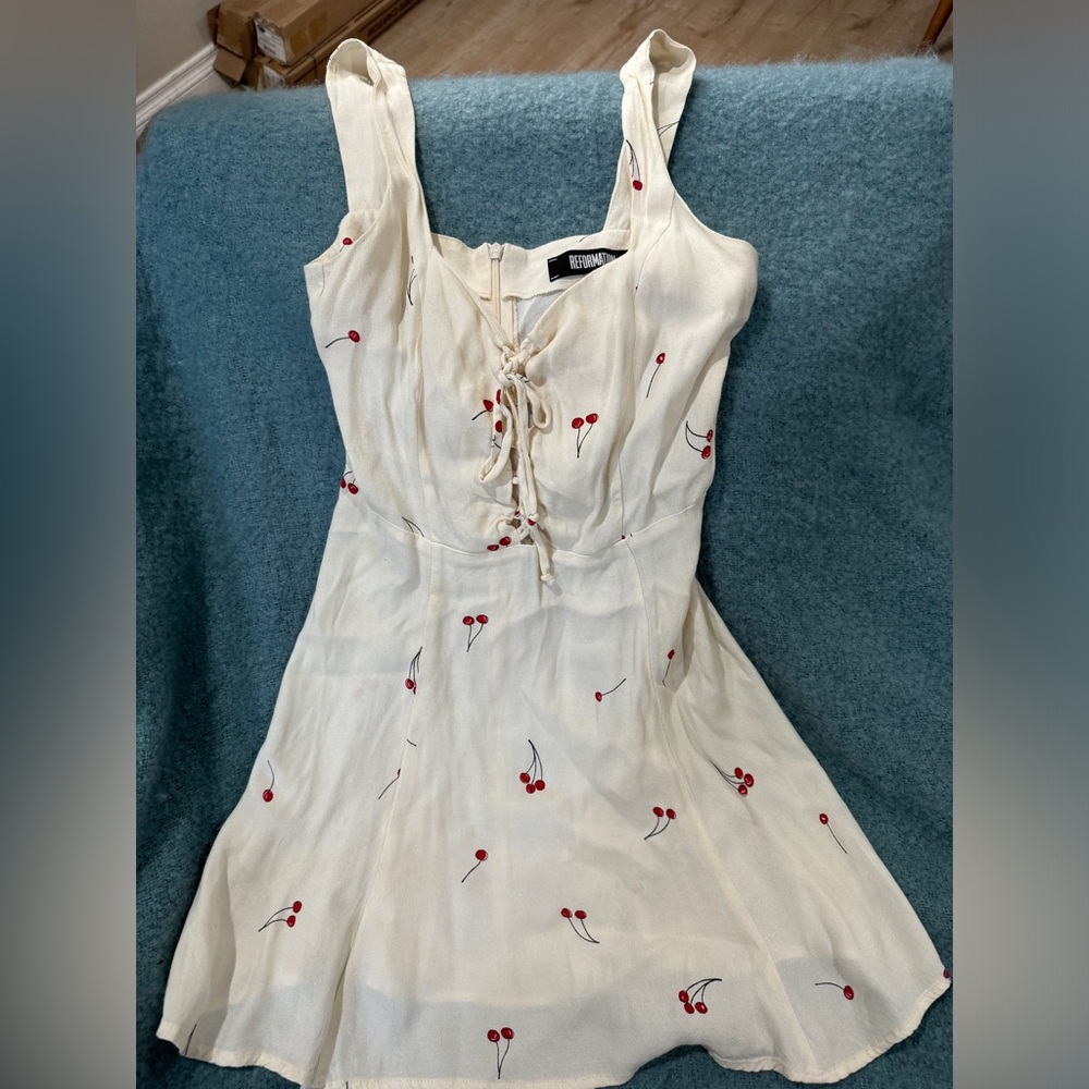 Reformation Cherry A-Line Mini Dress - Size 0
